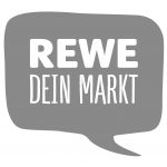 Rewe dein Markt Logo schwarzweiß
